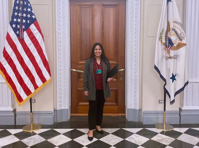 Jennifer Garcia Ruiz at the White House on March 28, 2024.
