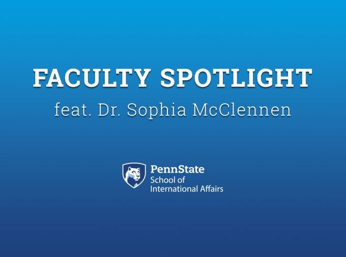 SIA faculty spotlight featuring Dr. Sophia McClennen