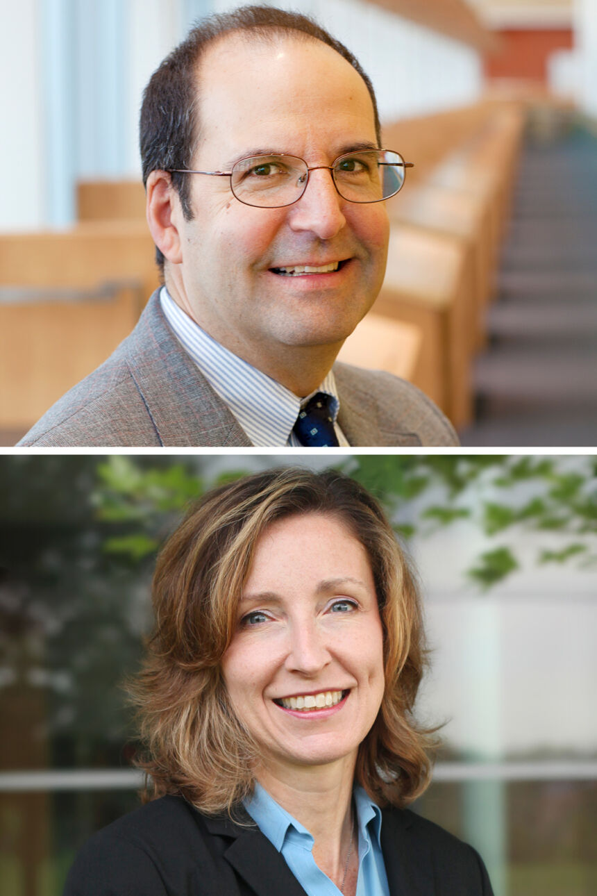 Top: Dr. Gartner will be leaving SIA on March 1, 2021, to become the provost and academic dean of the Naval Postgraduate School NPS). Bottom: Dr. Elizabeth Ransom will serve as SIA interim director.